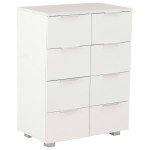 vidaXL Dulap, alb extralucios, 60x35x80 cm, lemn prelucrat vidaXL Dulap, alb extralucios, 60x35x80 cm, lemn prelucrat