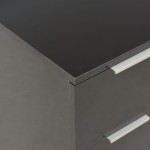 vidaXL Dulap, negru extralucios, 60x35x80 cm, lemn prelucrat