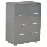vidaXL Dulap, gri extralucios, 60x35x80 cm, lemn prelucrat vidaXL Dulap, gri extralucios, 60x35x80 cm, lemn prelucrat