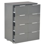 vidaXL Dulap, gri extralucios, 60x35x80 cm, lemn prelucrat vidaXL Dulap, gri extralucios, 60x35x80 cm, lemn prelucrat