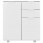 vidaXL Dulap, alb extralucios, 71x35x80 cm, lemn prelucrat