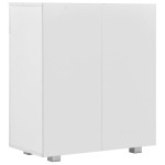 vidaXL Dulap, alb extralucios, 71x35x80 cm, lemn prelucrat