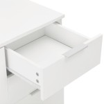 vidaXL Dulap, alb extralucios, 71x35x80 cm, lemn prelucrat