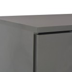 vidaXL Dulap, gri extralucios, 71x35x80 cm, lemn prelucrat