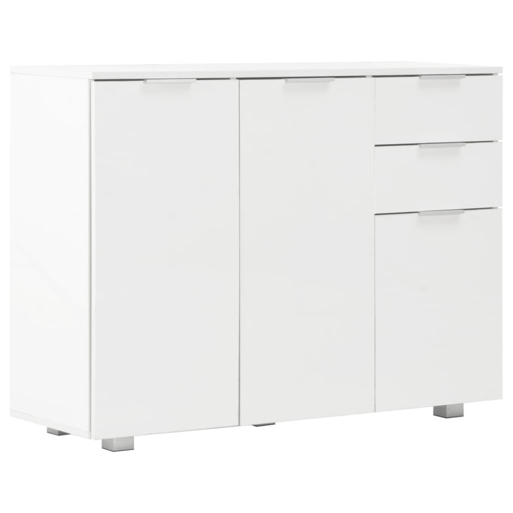 vidaXL Dulap, alb extralucios, 107x35x80,5 cm