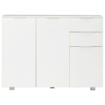 vidaXL Dulap, alb extralucios, 107x35x80,5 cm