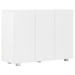 vidaXL Dulap, alb extralucios, 107x35x80,5 cm