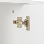 vidaXL Dulap, alb extralucios, 107x35x80,5 cm