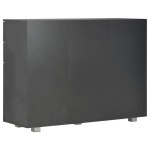 vidaXL Dulap, negru extralucios, 107x35x80,5 cm
