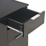 vidaXL Dulap, negru extralucios, 107x35x80,5 cm