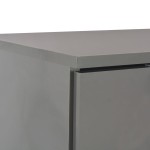 vidaXL Dulap, gri extralucios, 107x35x80,5 cm