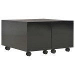 vidaXL Măsuță de cafea, negru extralucios, 60x60x35 cm lemn prelucrat vidaXL Măsuță de cafea, negru extralucios, 60x60x35 cm lemn prelucrat