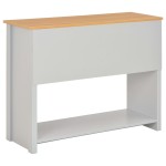 vidaXL Masă consolă, gri, 97 x 35 x 76 cm