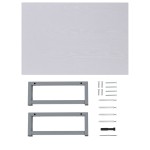 vidaXL Mobilier de baie, alb, 60 x 40 x 16,3 cm vidaXL Mobilier de baie, alb, 60 x 40 x 16,3 cm