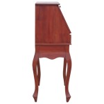vidaXL Birou secretar, maro, 78 x 42 x 103 cm, lemn masiv de mahon