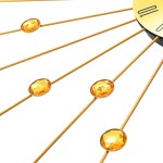 vidaXL Ceas de perete, auriu, 70 cm, metal vidaXL Ceas de perete, auriu, 70 cm, metal