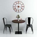 vidaXL Ceas de perete, roșu, 58 cm, metal vidaXL Ceas de perete, roșu, 58 cm, metal