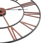 vidaXL Ceas de perete, roșu, 58 cm, metal vidaXL Ceas de perete, roșu, 58 cm, metal