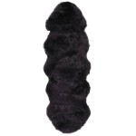 vidaXL Covor din piele de oaie, gri închis, 60 x 180 cm vidaXL Covor din piele de oaie, gri închis, 60 x 180 cm