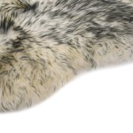 vidaXL Covor din piele de oaie, gri închis melanj, 60 x 180 cm vidaXL Covor din piele de oaie, gri închis melanj, 60 x 180 cm