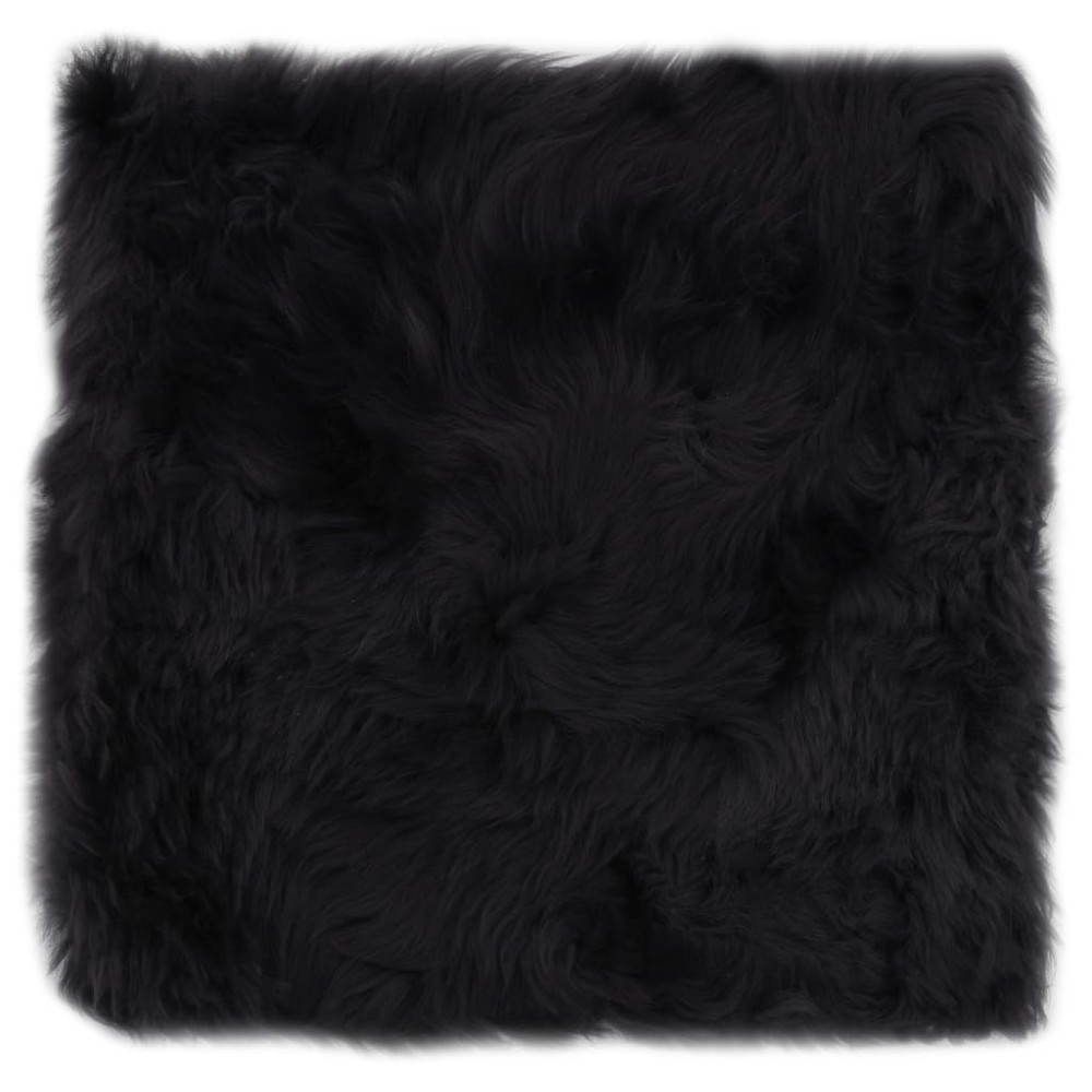 vidaXL Pernuțe scaun 2 buc, gri închis, 40x40 cm, piele oaie naturală