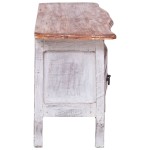 vidaXL Dulap TV, alb, 120x30x40 cm, lemn masiv de mahon