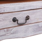 vidaXL Dulap TV, alb, 120x30x40 cm, lemn masiv de mahon