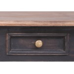 vidaXL Birou cu 3 sertare, 117 x 57 x 75 cm, lemn masiv de mahon