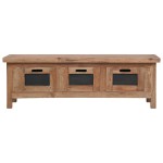 vidaXL Comodă TV cu 3 sertare, 120 x 30 x 40 cm, lemn masiv de mahon