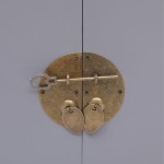 vidaXL Noptieră, gri, 38 x 28 x 52 cm, lemn de paulownia