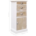 vidaXL Dulap lateral, 38 x 28 x 86 cm, lemn de paulownia vidaXL Dulap lateral, 38 x 28 x 86 cm, lemn de paulownia