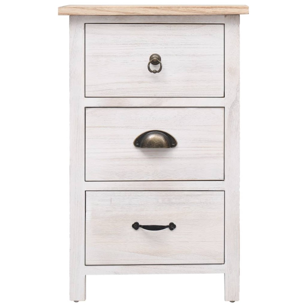 vidaXL Dulap lateral, 35 x 25 x 57 cm, lemn de paulownia