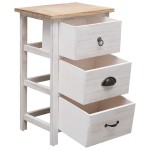 vidaXL Dulap lateral, 35 x 25 x 57 cm, lemn de paulownia vidaXL Dulap lateral, 35 x 25 x 57 cm, lemn de paulownia
