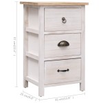 vidaXL Dulap lateral, 35 x 25 x 57 cm, lemn de paulownia vidaXL Dulap lateral, 35 x 25 x 57 cm, lemn de paulownia