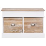 vidaXL Bancă de hol, 70x35x45 cm, lemn de paulownia vidaXL Bancă de hol, 70x35x45 cm, lemn de paulownia