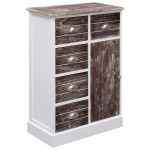 vidaXL Dulap cu 10 sertare, maro, 113 x 30 x 79 cm, lemn vidaXL Dulap cu 10 sertare, maro, 113 x 30 x 79 cm, lemn