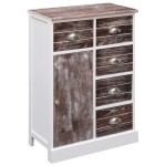 vidaXL Dulap cu 10 sertare, maro, 113 x 30 x 79 cm, lemn vidaXL Dulap cu 10 sertare, maro, 113 x 30 x 79 cm, lemn