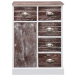 vidaXL Dulap cu 10 sertare, maro, 113 x 30 x 79 cm, lemn vidaXL Dulap cu 10 sertare, maro, 113 x 30 x 79 cm, lemn