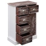 vidaXL Dulap cu 10 sertare, maro, 113 x 30 x 79 cm, lemn vidaXL Dulap cu 10 sertare, maro, 113 x 30 x 79 cm, lemn