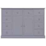 vidaXL Dulap cu 10 sertare, gri, 113x30x79 cm, lemn vidaXL Dulap cu 10 sertare, gri, 113x30x79 cm, lemn
