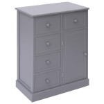 vidaXL Dulap cu 10 sertare, gri, 113x30x79 cm, lemn vidaXL Dulap cu 10 sertare, gri, 113x30x79 cm, lemn