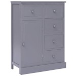 vidaXL Dulap cu 10 sertare, gri, 113x30x79 cm, lemn vidaXL Dulap cu 10 sertare, gri, 113x30x79 cm, lemn