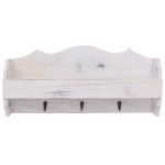vidaXL Cuier de perete, alb, 50 x 10 x 23 cm, lemn vidaXL Cuier de perete, alb, 50 x 10 x 23 cm, lemn