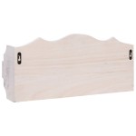vidaXL Cuier de perete, alb, 50 x 10 x 23 cm, lemn vidaXL Cuier de perete, alb, 50 x 10 x 23 cm, lemn