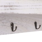 vidaXL Cuier de perete, alb, 50 x 10 x 23 cm, lemn vidaXL Cuier de perete, alb, 50 x 10 x 23 cm, lemn