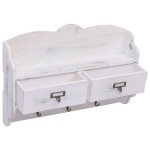 vidaXL Cuier de perete, alb, 50 x 10 x 34 cm, lemn vidaXL Cuier de perete, alb, 50 x 10 x 34 cm, lemn