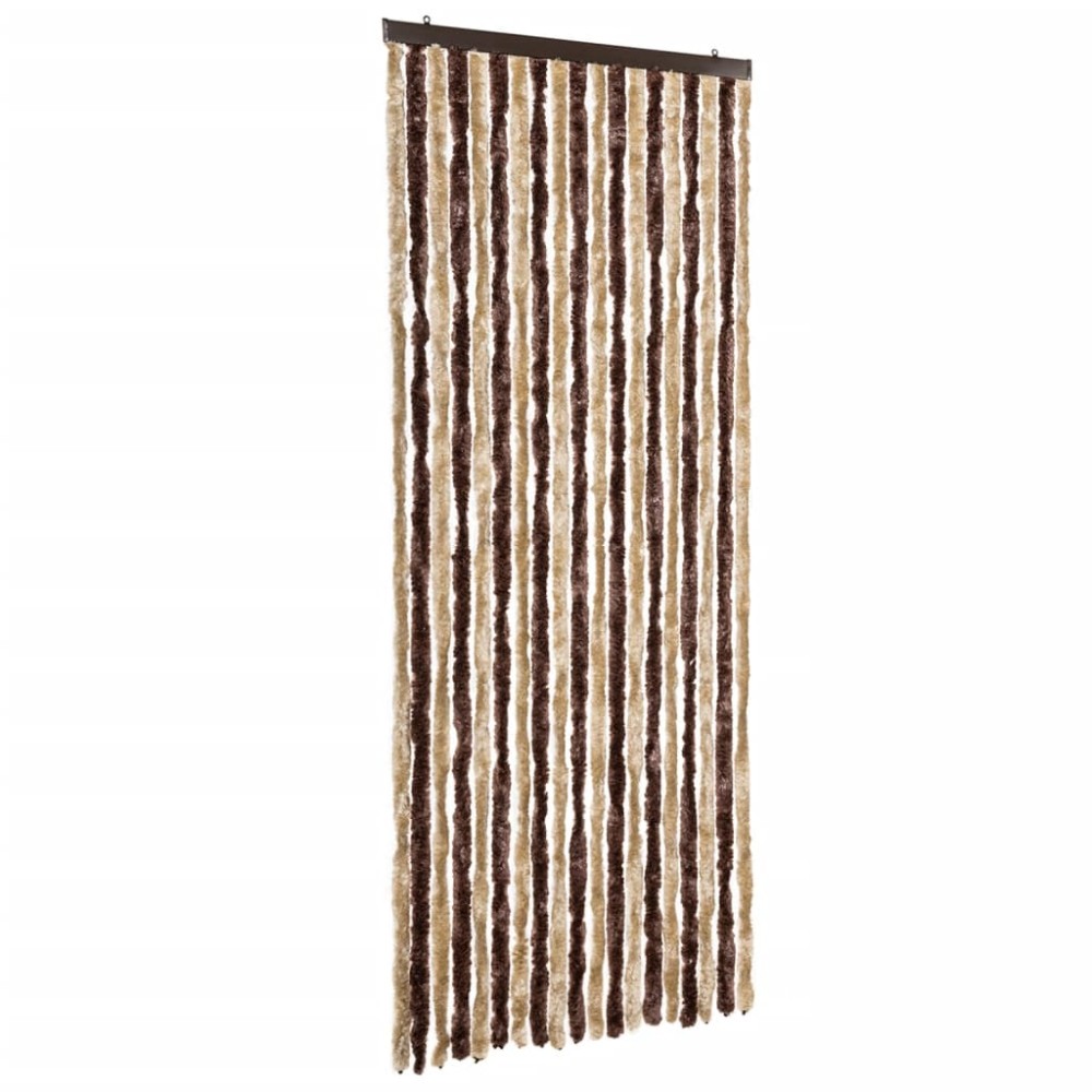 vidaXL Perdea pentru insecte, bej și maro deschis, 56x185 cm, Chenille