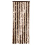 vidaXL Perdea pentru insecte, bej și maro deschis, 56x185 cm, Chenille vidaXL Perdea pentru insecte, bej și maro deschis, 56x185 cm, Chenille