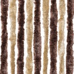 vidaXL Perdea pentru insecte, bej și maro deschis, 56x185 cm, Chenille vidaXL Perdea pentru insecte, bej și maro deschis, 56x185 cm, Chenille