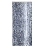 vidaXL Perdea de insecte, albastru, alb, argintiu, 90x220 cm, Chenille vidaXL Perdea de insecte, albastru, alb, argintiu, 90x220 cm, Chenille